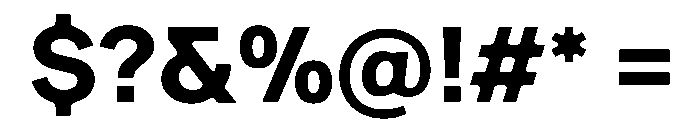 Ease SemiDisplayBold Instance Font OTHER CHARS