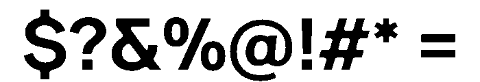 Ease SemiDisplaySemibold Instance Font OTHER CHARS