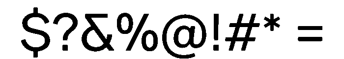 Ease SemiRoundedRegular Instance Font OTHER CHARS