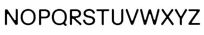 EaseDoubleRounded Regular Da492207 Font UPPERCASE