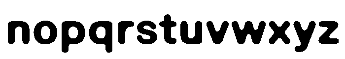 EaseFullRounded Bold Font LOWERCASE