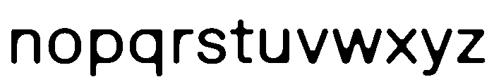 EaseFullRounded Regular Font LOWERCASE
