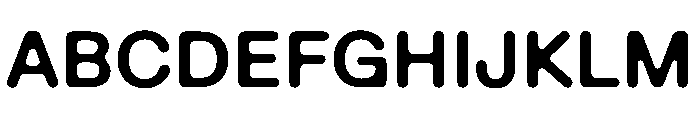 EaseFullRounded Semibold Font UPPERCASE