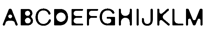 EaseGeometricB Regular Font UPPERCASE