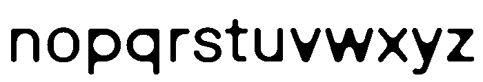 EaseGeometricB Regular Font LOWERCASE
