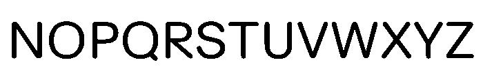 EaseRounded Regular Font UPPERCASE