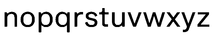 EaseStandard Regular Font LOWERCASE