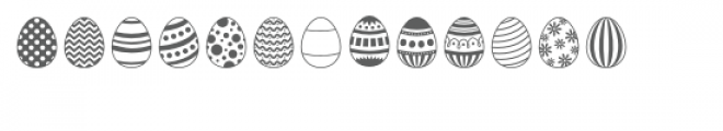 easter egg dingbats font Font LOWERCASE