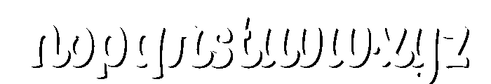 Easy Rider Shadow Font LOWERCASE