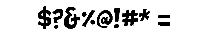 Eatwell Chubby Font OTHER CHARS