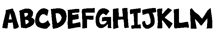 Eatwell Chubby Font UPPERCASE