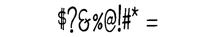 Eatwell Skinny Font OTHER CHARS