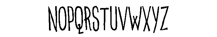 Eatwell Skinny Font UPPERCASE