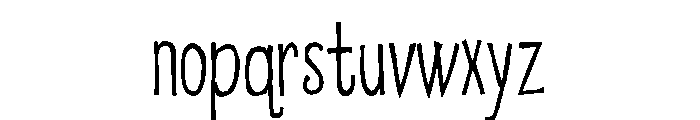 Eatwell Skinny Font LOWERCASE