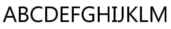 Ebrima Regular Font UPPERCASE