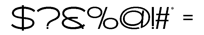 EBRIXO Extra Light Font OTHER CHARS