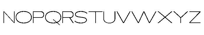 EBRIXO-Thin Font UPPERCASE