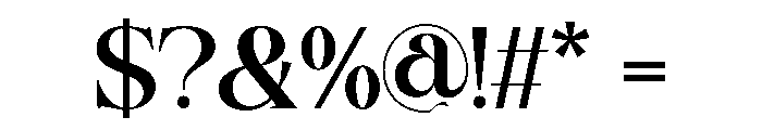 Ebamo Regular Font OTHER CHARS