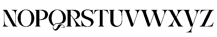 Ebamo Regular Font UPPERCASE