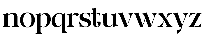Ebamo Regular Font LOWERCASE
