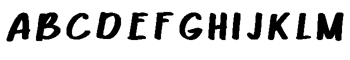 Ebbrush_font Regular Font UPPERCASE