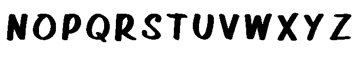 Ebbrush_font Regular Font UPPERCASE