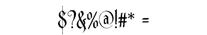 Ebon Crest Font OTHER CHARS