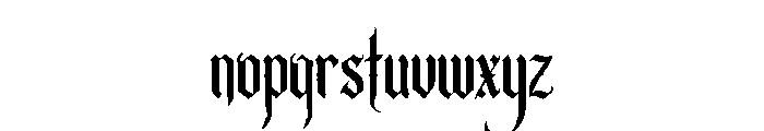 Ebon Crest Font LOWERCASE