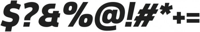 EB Corp Black Oblique otf (900) Font OTHER CHARS