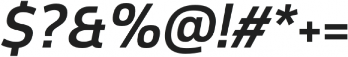 EB Corp Semi Bold Oblique otf (600) Font OTHER CHARS
