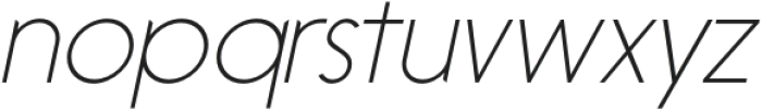 Ebisu Thin Oblique otf (100) Font LOWERCASE