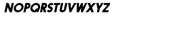 Ebisu Black Oblique Font UPPERCASE