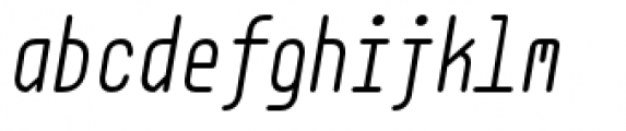 EB Base Mono Book Italic Font LOWERCASE