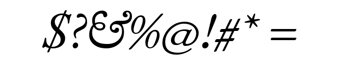EB Garamond Italic Font OTHER CHARS