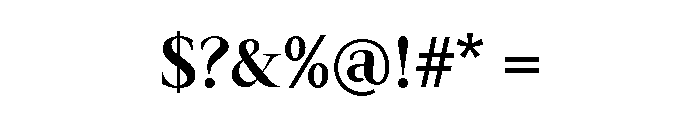 eBuenaClassic Font OTHER CHARS