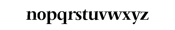 eBuenaClassic Font LOWERCASE