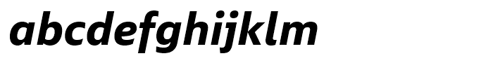 Ebony Bold Italic Font LOWERCASE