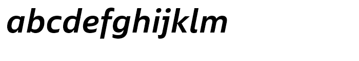Ebony SemiBold Italic Font LOWERCASE