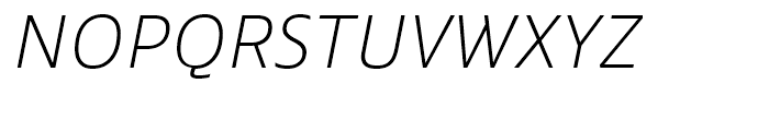 Ebony Thin Italic Font UPPERCASE