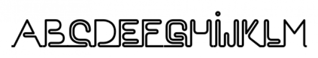 EB Neon Regular Font UPPERCASE