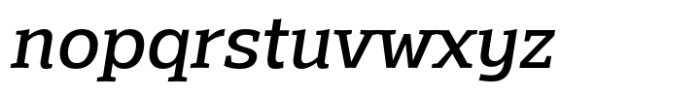 EB Mensch Serif Medium Italic Font LOWERCASE