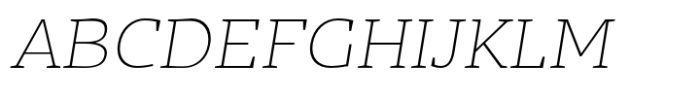 EB Mensch Serif Thin Italic Font UPPERCASE