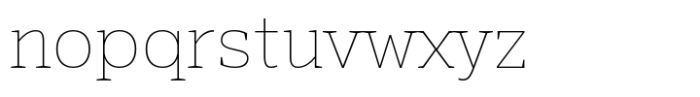 EB Mensch Serif Thin Font LOWERCASE