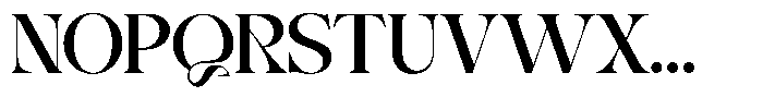 Ebamo Font UPPERCASE