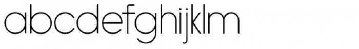 Ebisu ExtraLight Font LOWERCASE