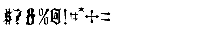 Ebon Sigil Font OTHER CHARS