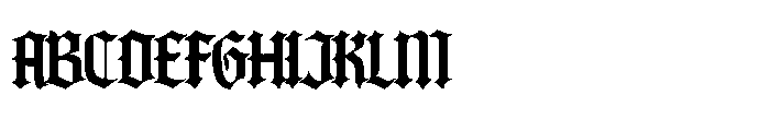Ebon Sigil Font UPPERCASE