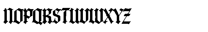 Ebon Sigil Font UPPERCASE