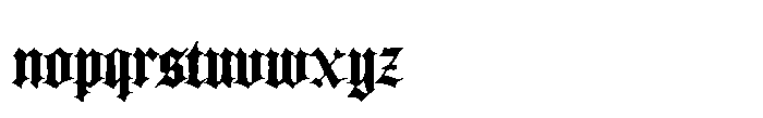 Ebon Sigil Font LOWERCASE