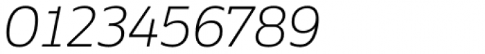 Ebony Thin Italic Font OTHER CHARS